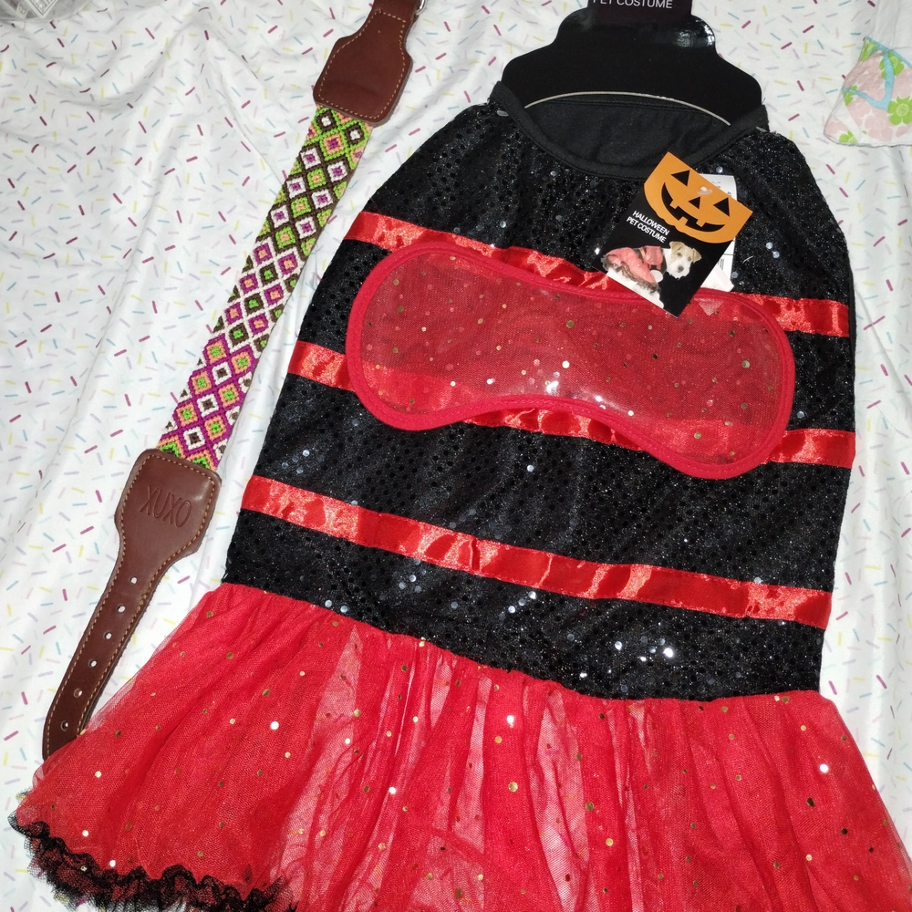 Kids Red and Black Sequin Costume